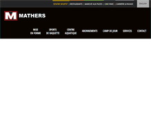 Tablet Screenshot of centresportif.mathers.ca